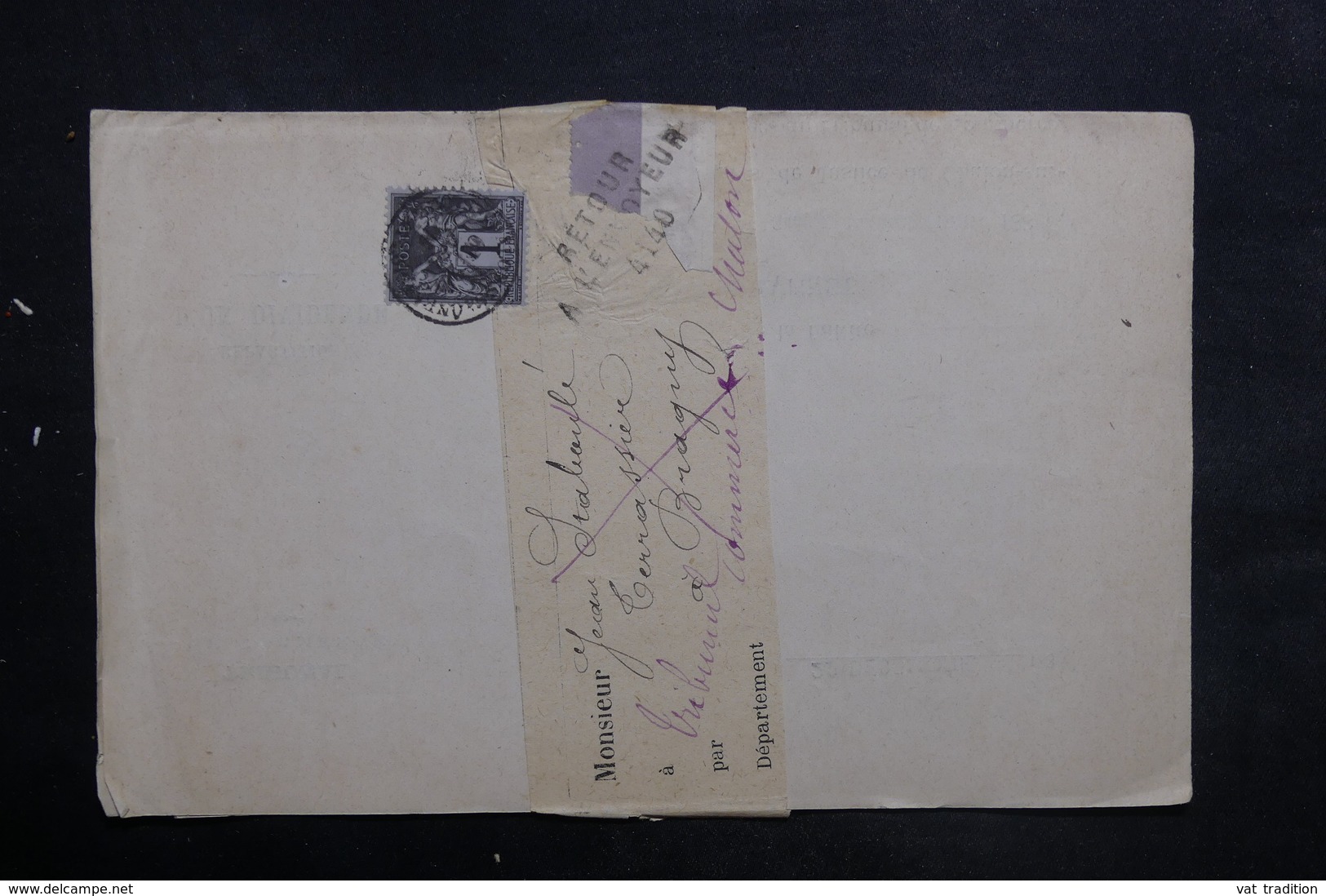 FRANCE - Lettre Pour Chalon / Saône En 1886 Et Retour, Affranchissement Sage 1ct - L 35240 - 1877-1920: Période Semi Moderne