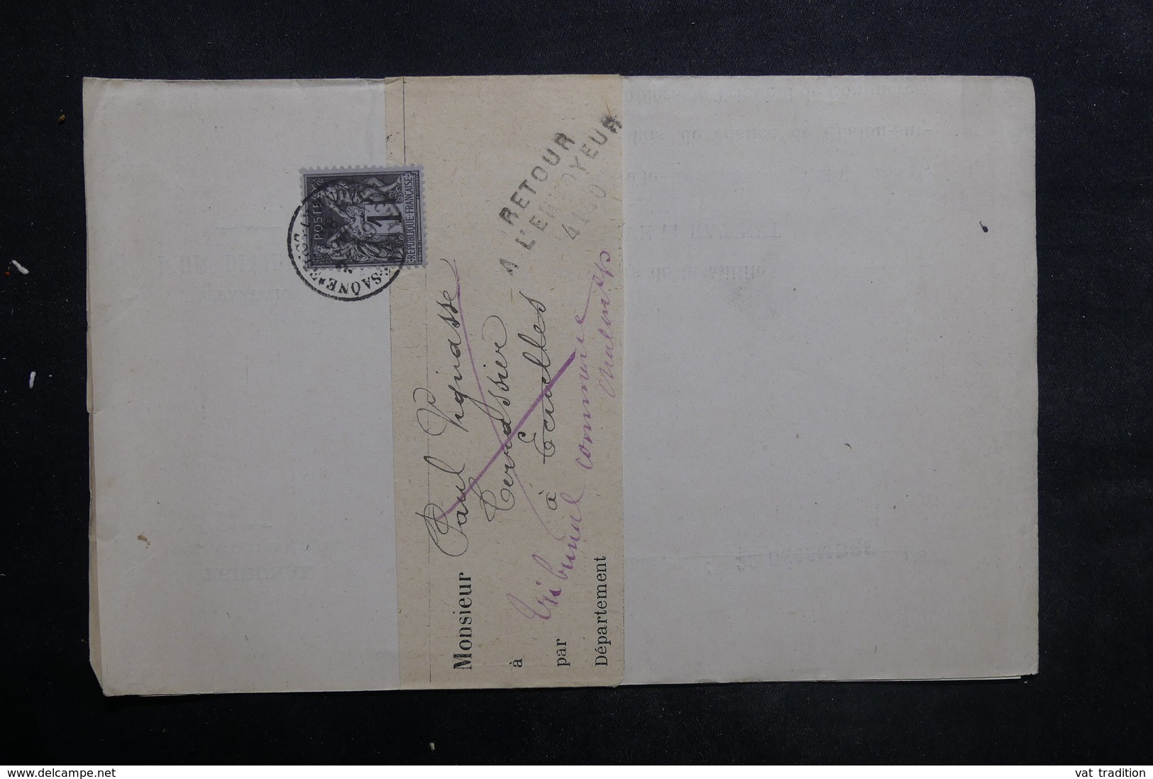 FRANCE - Lettre De Chalon / Saône Pour Ecuelles En 1886 Et Retour, Affranchissement Sage 1ct - L 35241 - 1877-1920: Période Semi Moderne