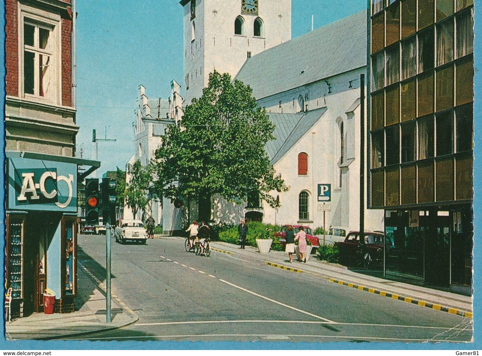 Opel Rekord P1 Mercedes Ponton Ford Taunus P1  - AALBORG - Buudolfi Kirke - Passenger Cars