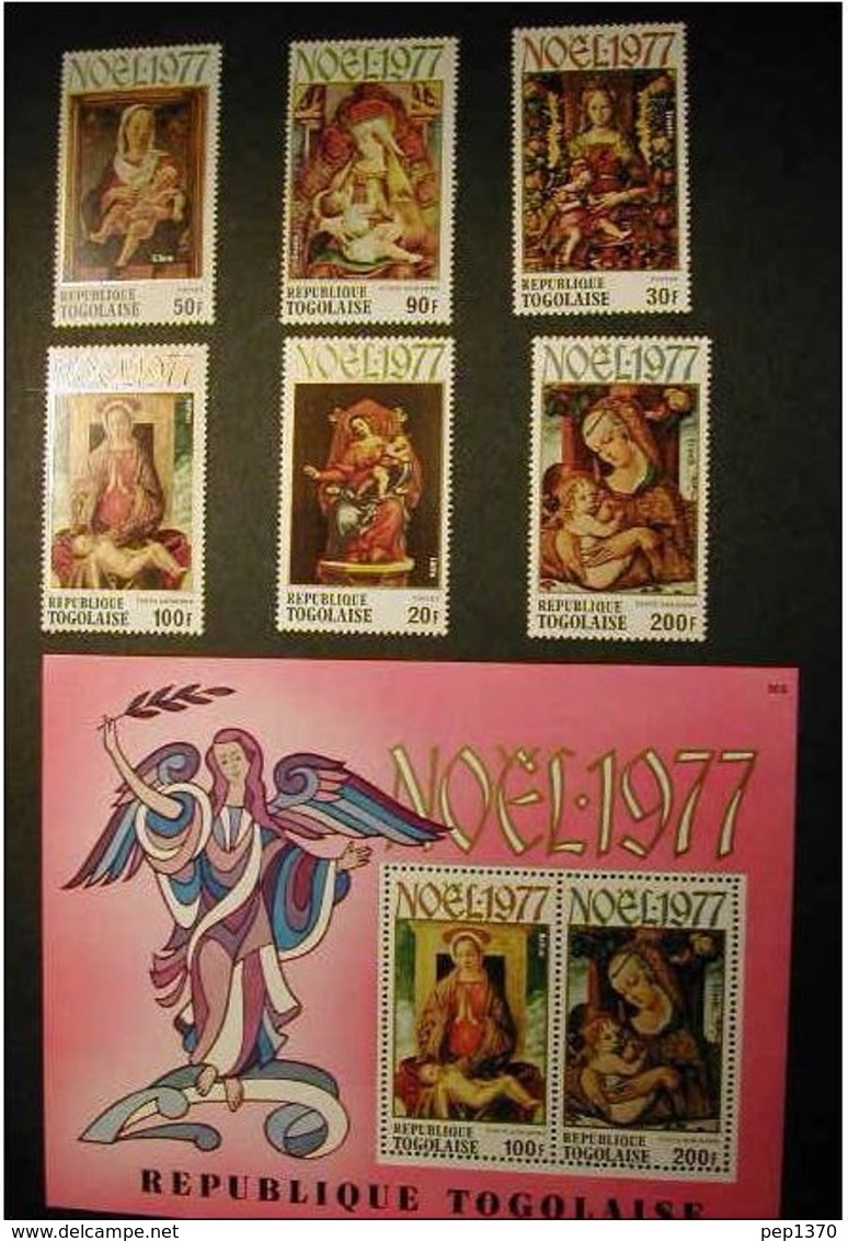 TOGO  1977 - NAVIDAD - CHRISTMAS NOEL - Yvert  Nº 909/911** + A333/335** + BLOCK Nº 112** - Togo (1960-...)