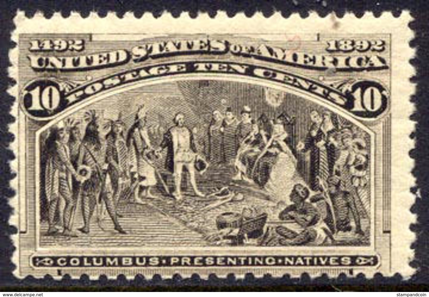 US #237 Mint Never Hinged 10c Columbian Expo From 1893 - Nuevos