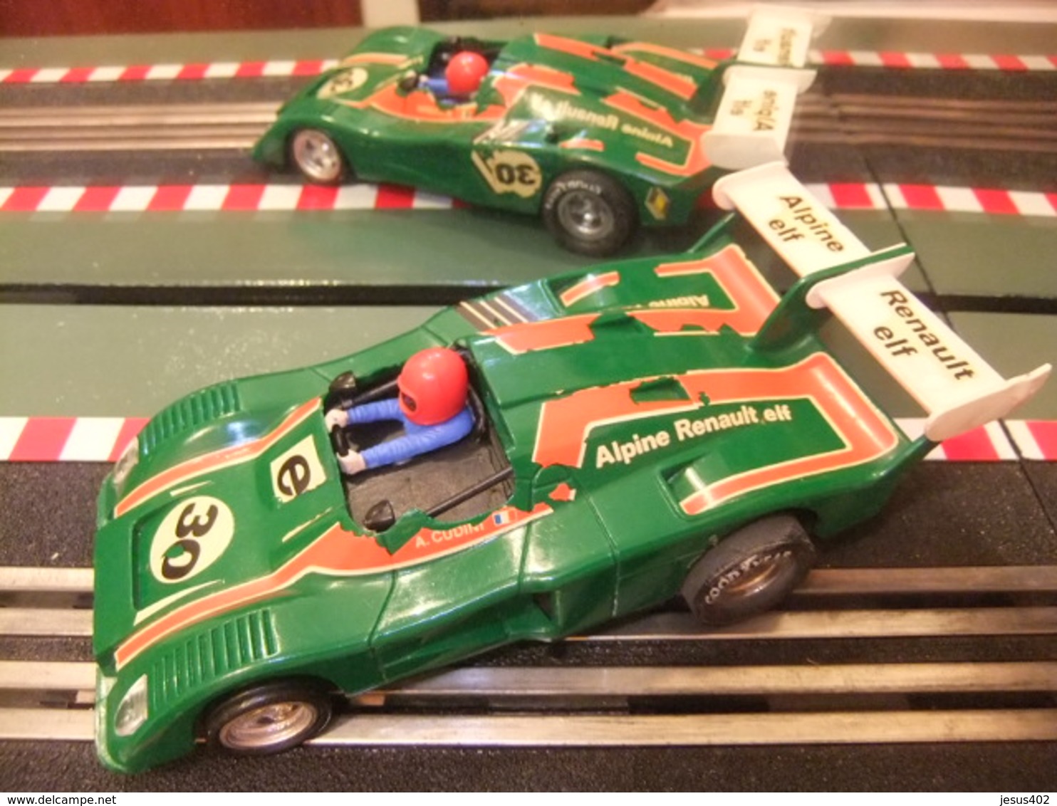 SCALEXTRIC Exin RENAULT ALPINE 2000 TURBO Verde 30 Ref.4053 Made In Spain - Autorennbahnen