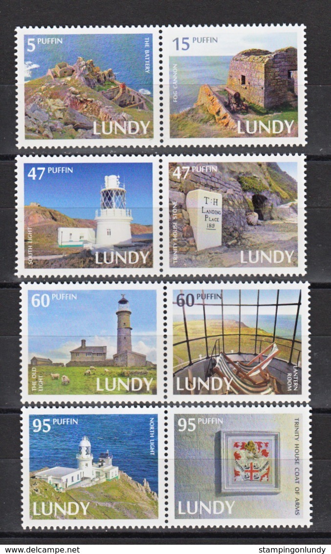 #L136 Great Britain Lundy Island Puffin Stamps 2014 Trinity House Set. FREE UK P+P !SALE HALF PRICE! - Local Issues