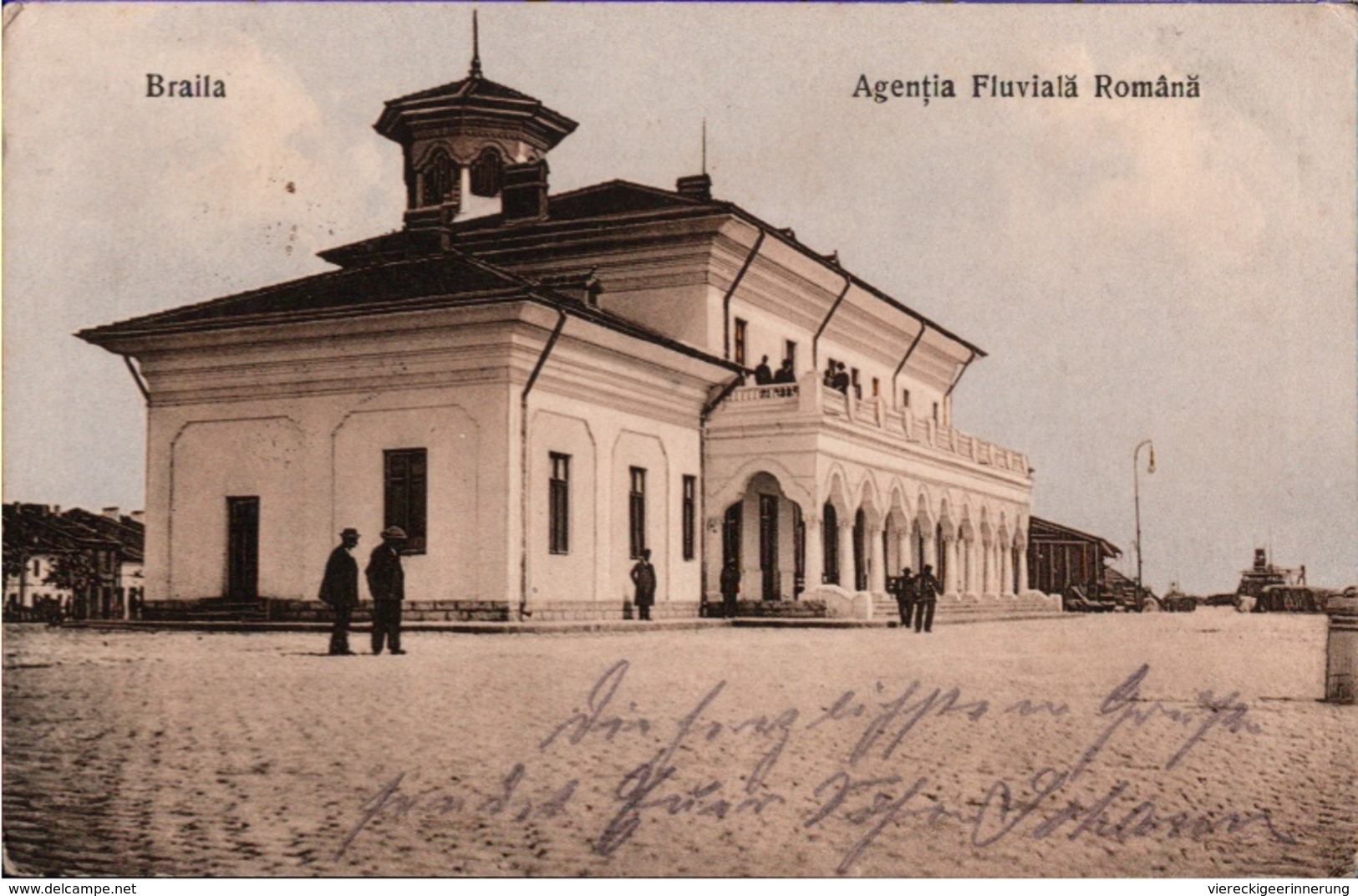 ! Alte Ansichtskarte Aus Braila, Agentia Fluviala Romana, Rumänien, 1917, Lauenburger Jäger - Rumänien