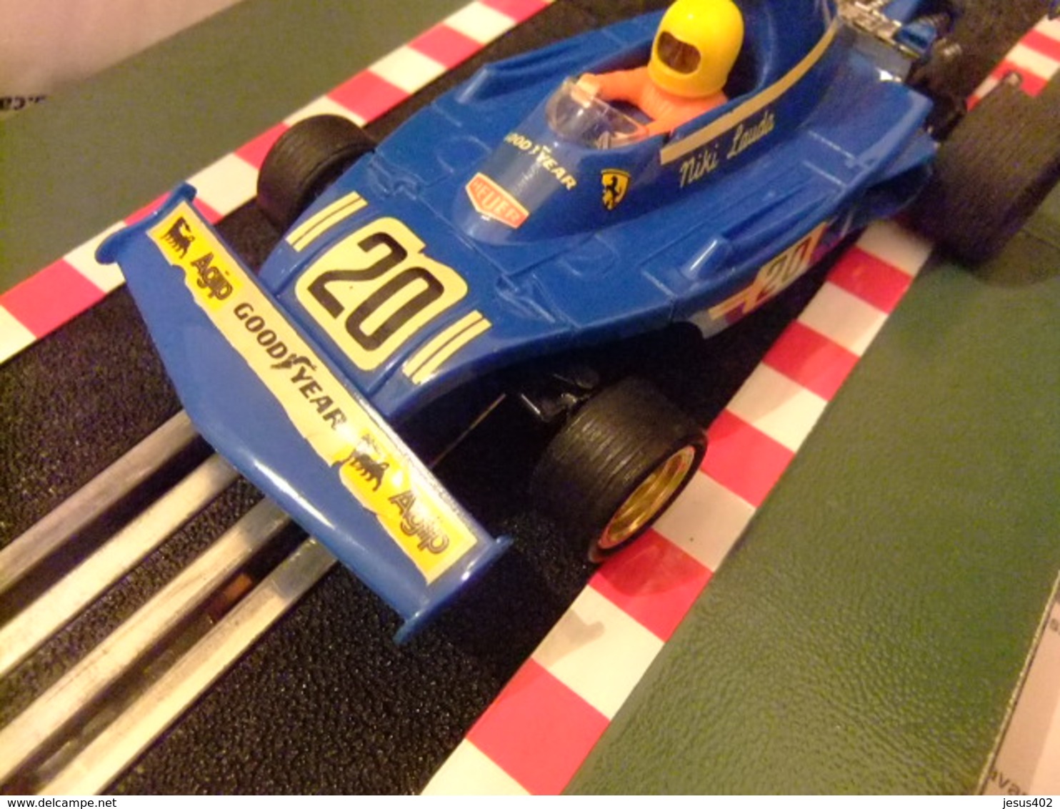 SCALEXTRIC EXIN FERRARI B3 F1 Azul  20 NIKI LAUDA Ref.4052 Made In Spain - Circuitos Automóviles