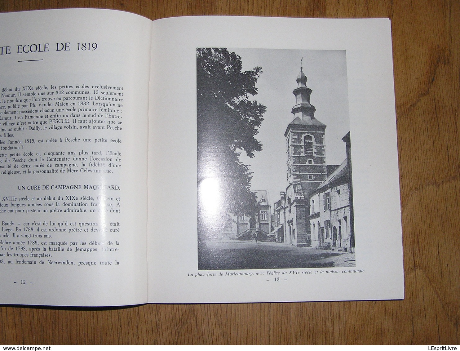 L' ECOLE NORMALE DE PESCHE 1869 1969 Régionalisme Couvin Bruly de Pesche Hitler Pensionnat Filles Religieuse Couvent