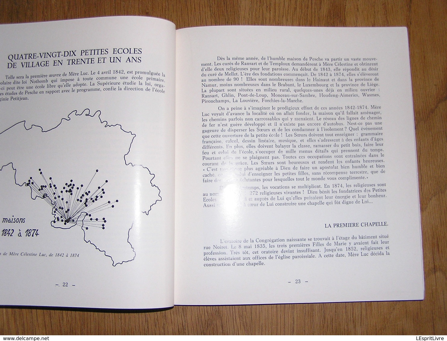 L' ECOLE NORMALE DE PESCHE 1869 1969 Régionalisme Couvin Bruly de Pesche Hitler Pensionnat Filles Religieuse Couvent