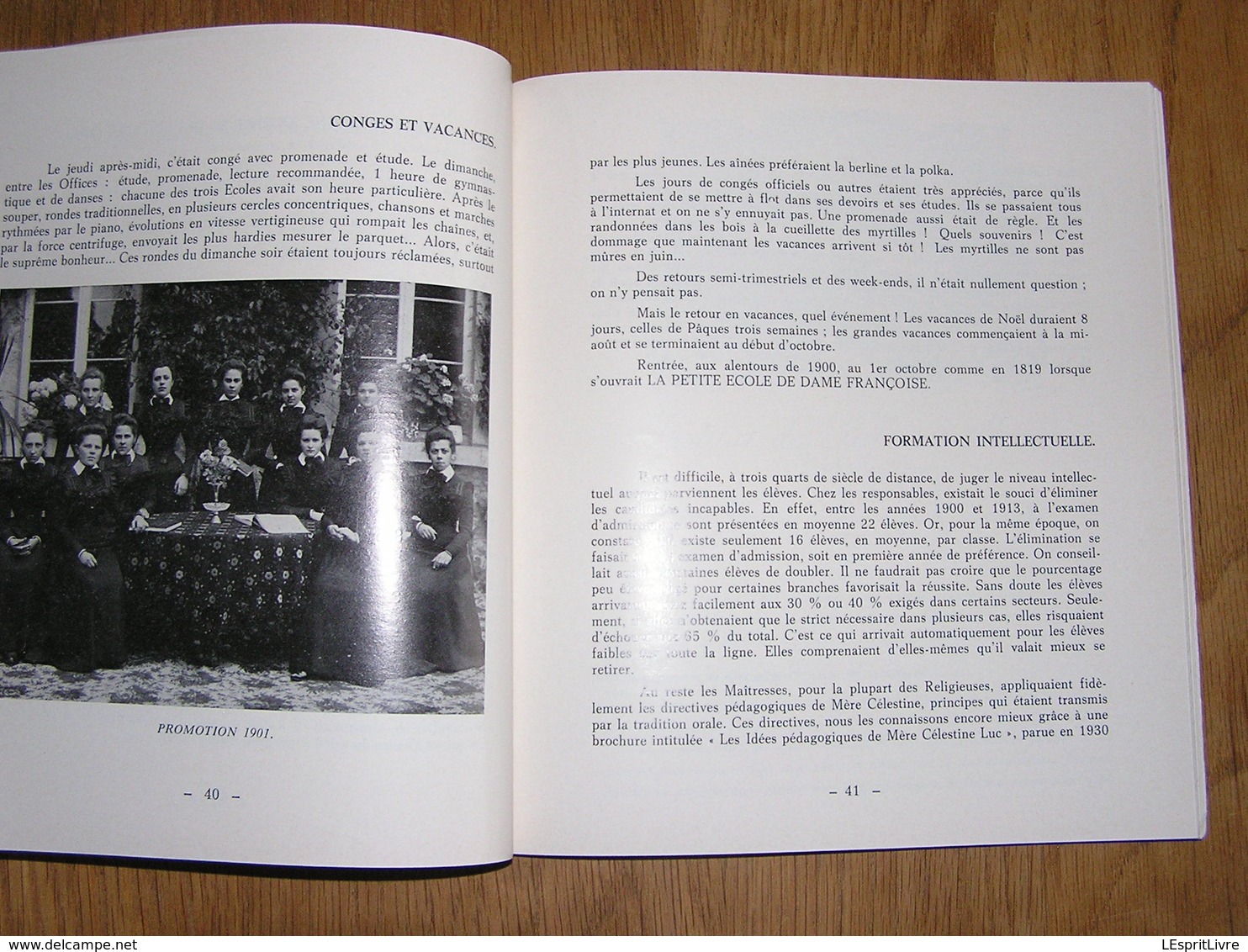 L' ECOLE NORMALE DE PESCHE 1869 1969 Régionalisme Couvin Bruly de Pesche Hitler Pensionnat Filles Religieuse Couvent