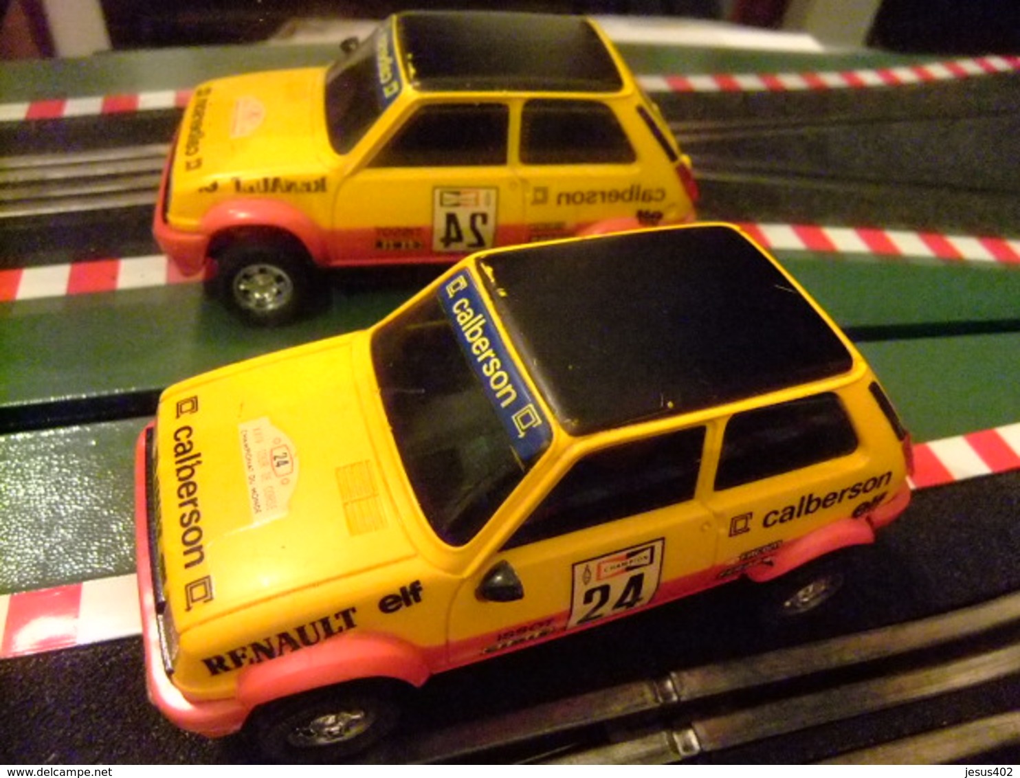 SCALEXTRIC Exin RENAULT R 5 CALBERSON N 24 Ref.4058 Made In Spain - Road Racing Sets