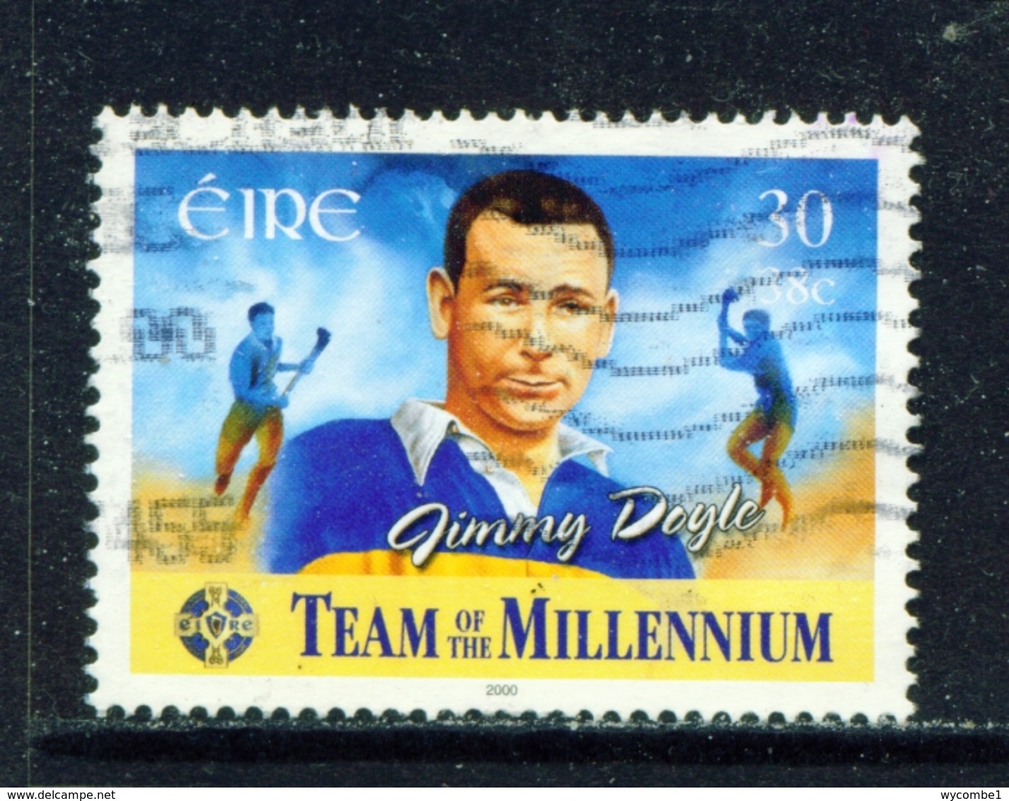IRELAND  -  2000 Team Of The Millennium 30p Used As Scan - Used Stamps