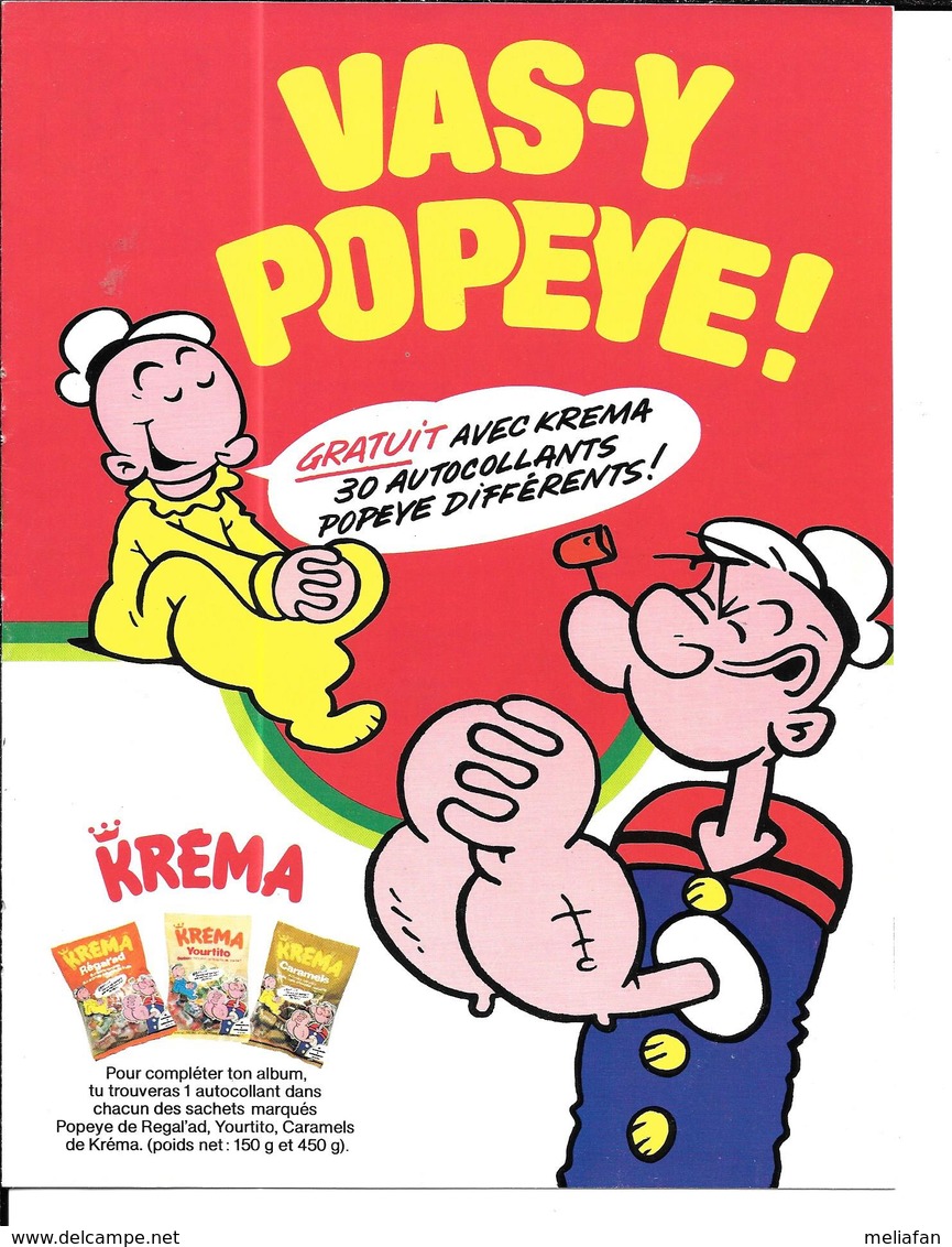 Z187 - LIVRET COLLECTEUR - KREMA - POPEYE - VIDE - Albums & Catalogues