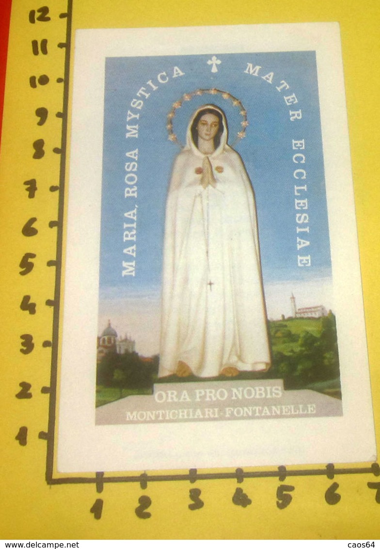 MARIA ROSA MISICA Ora Pro Nobis  Montichiari Fontanelle SANTINO  Con Preghiera - Santini