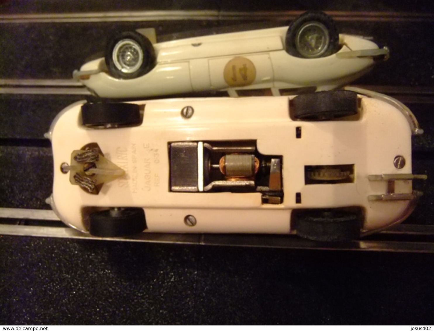 SCALEXTRIC Exin JAGUAR E Ref. C 34 Blanco N 14 Made In Spain - Circuitos Automóviles