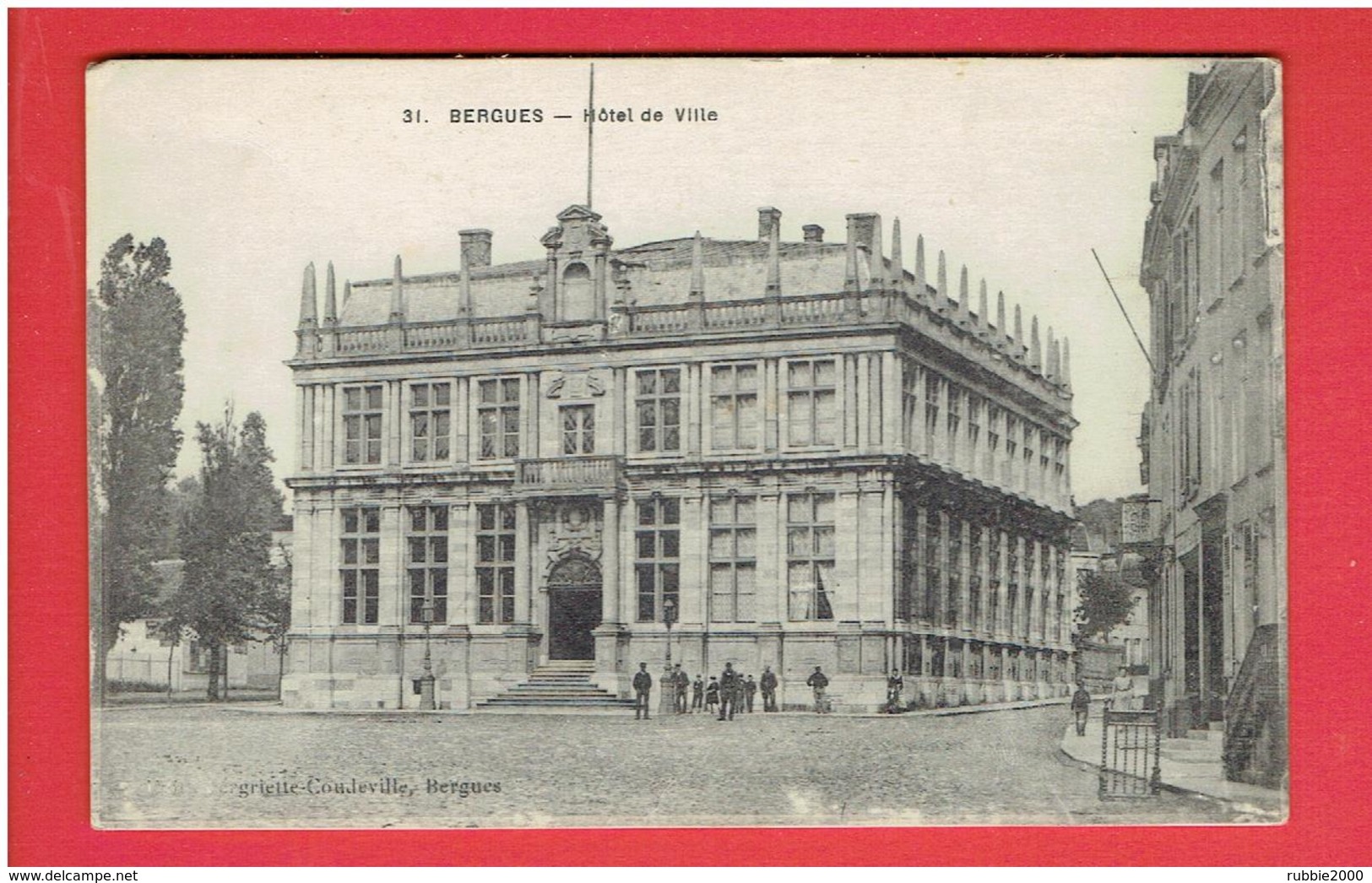 BERGUES HOTEL DE VILLE CARTE EN TRES BON ETAT - Bergues