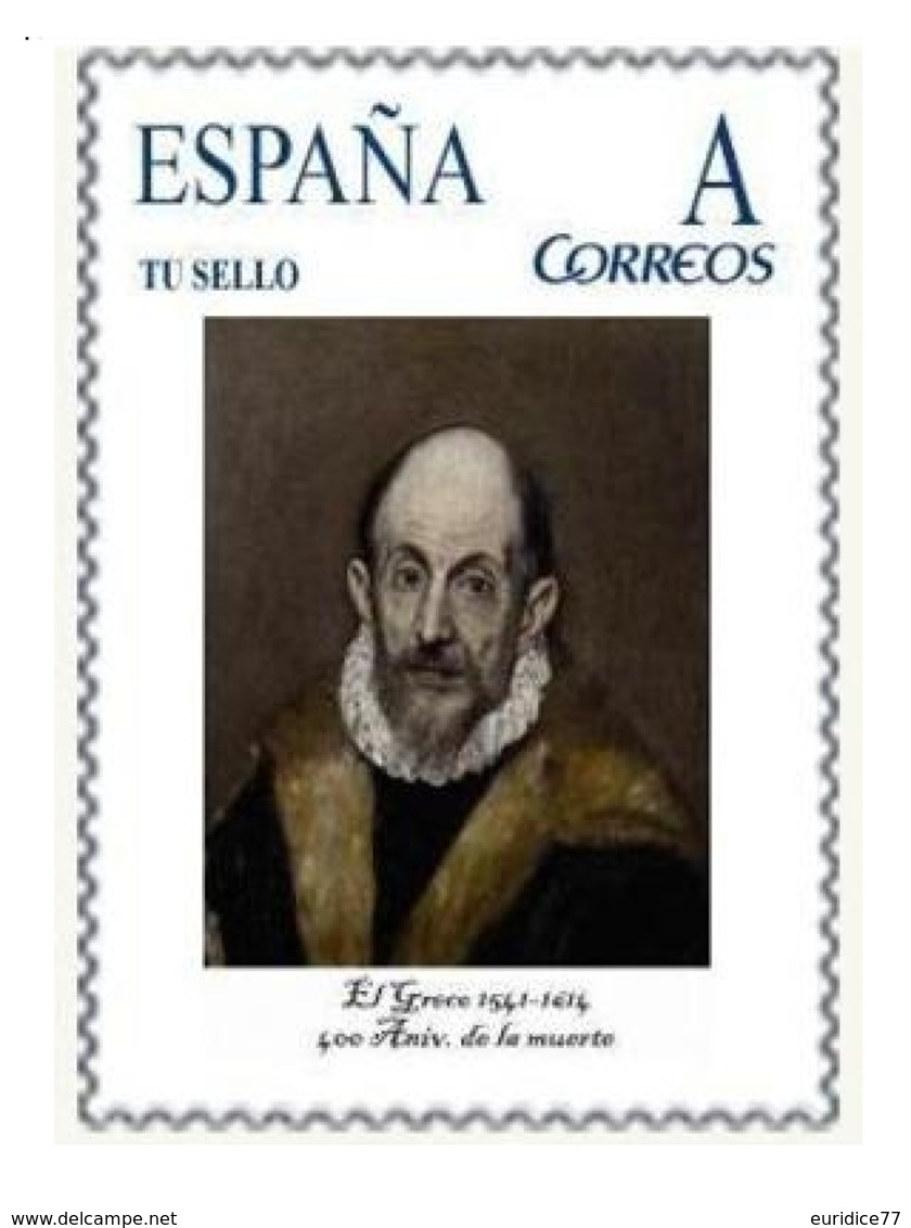 Spain 2014 - Efemerides - El Greco,400 Aniv. De Su Muerte Mnh Tu Sello - Otros & Sin Clasificación