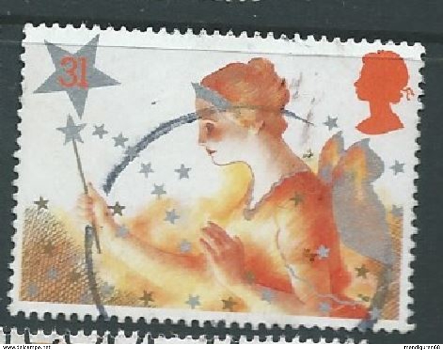 GROSSBRITANNIEN GRANDE BRETAGNE GB 1985 CHRISTMAS: GOOD FAIRY 31P FALT DENTS SG 1306 SC 1127 MI 1054 YT 1205 - Gebraucht