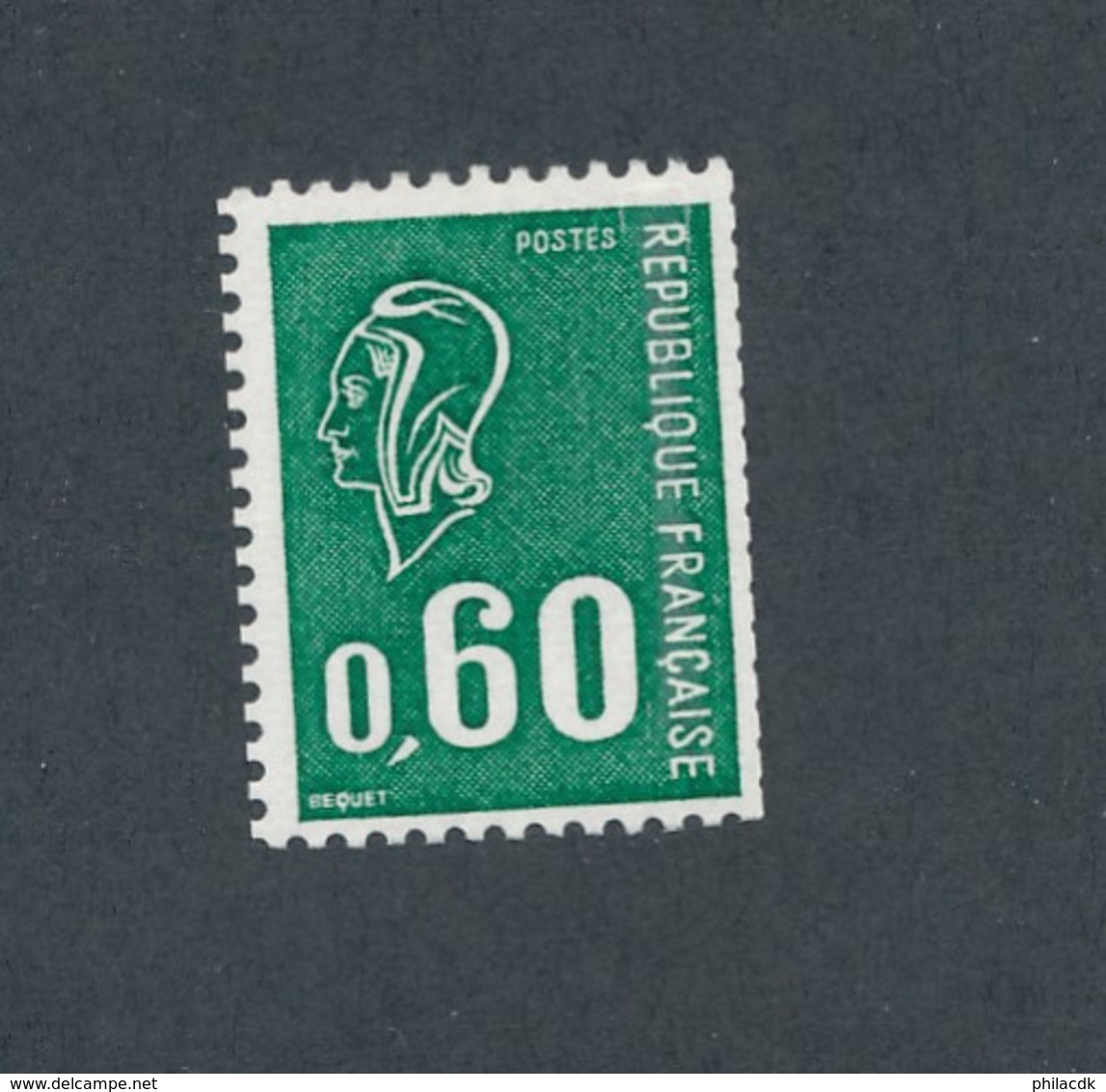 FRANCE - TYPE BECQUET N°YT 1815b) DOUBLE NUMERO ROUGE NEUF** SANS CHARNIERE -  COTE YT : 25€ - 1974 - 1971-1976 Marianne De Béquet