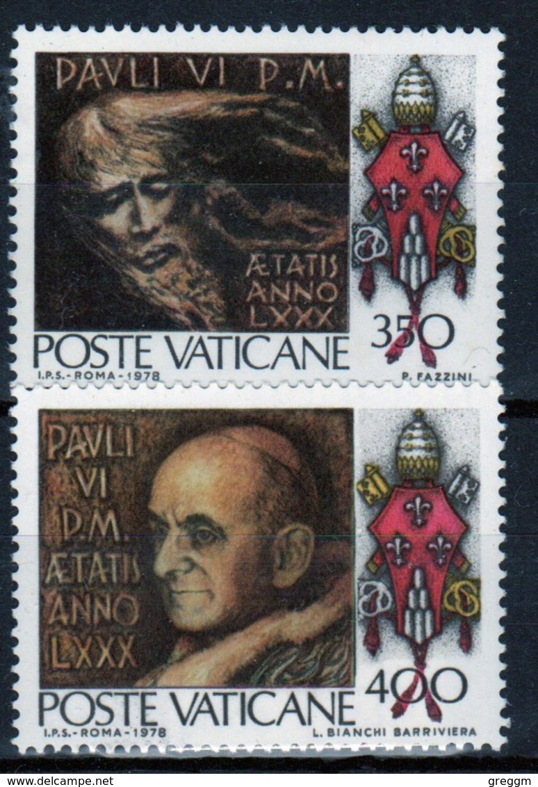 Vatican 1978 Complete Set Of Stamps Celebrating 80th Birthday Of Pope Paul VI. - Used Stamps