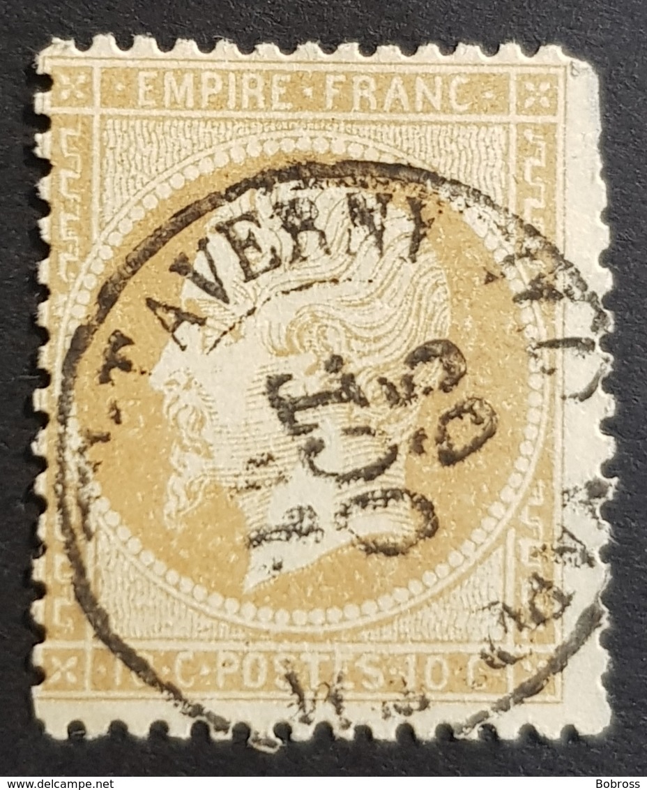 1862, Emperor Napoléon Lll, 10c, Bistre, Empire Française, France - 1862 Napoléon III