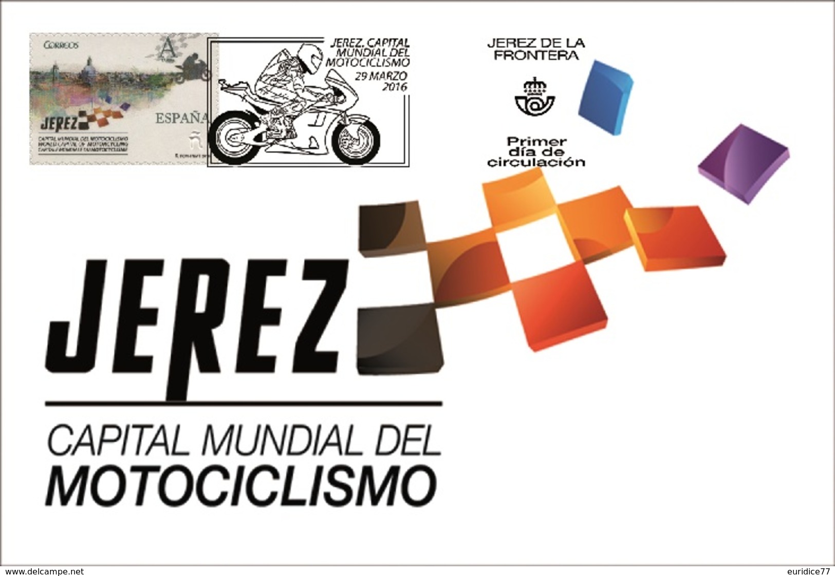 Spain 2016 - Jerez, Capital Mundial Del Motociclismo 2015-2017 Maximum Card - Motorbikes