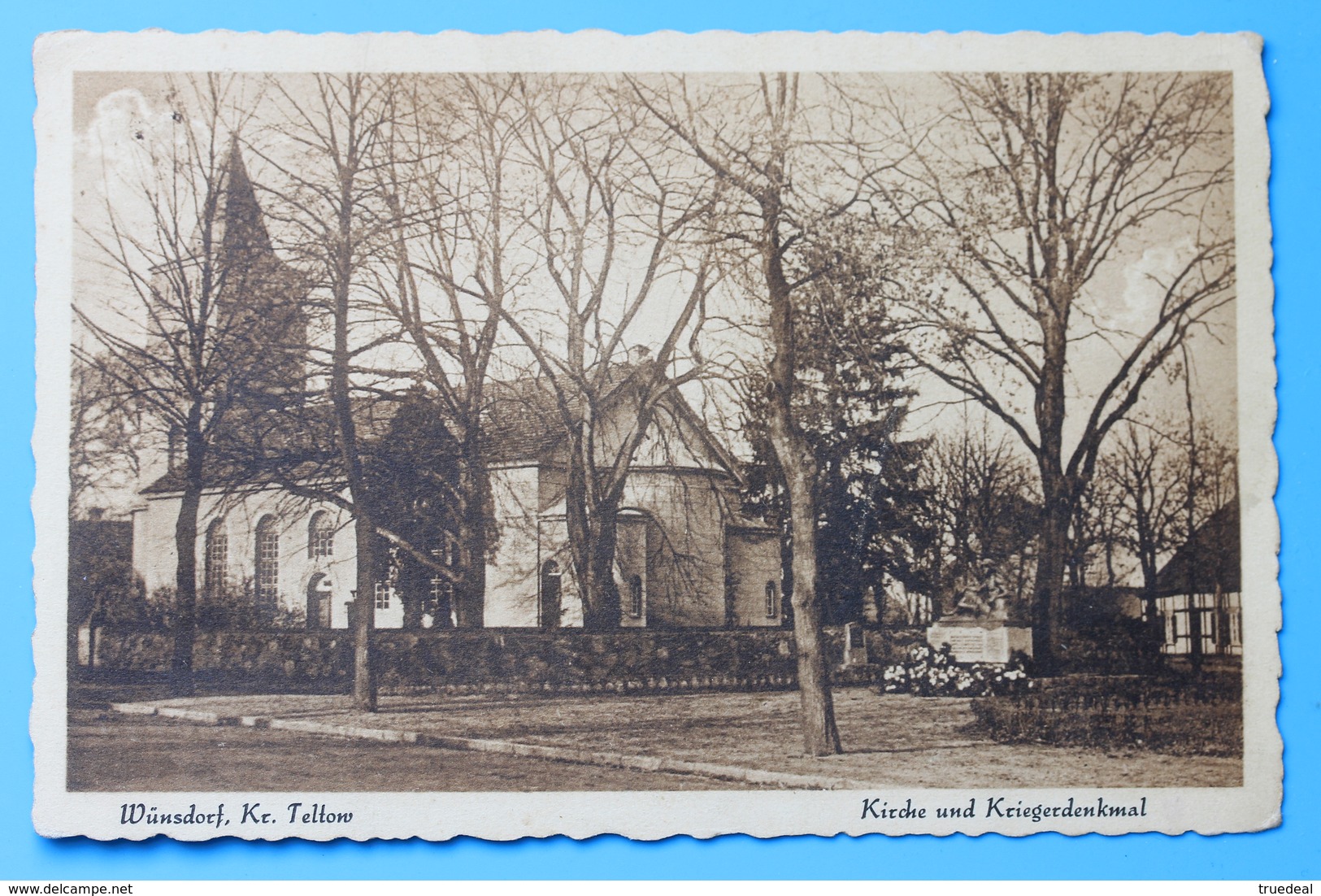 Kirche Und Kriegerdenkmal, Wünsdorf, Kr. Teltow, Deutschland Germany, 1931 - Teltow