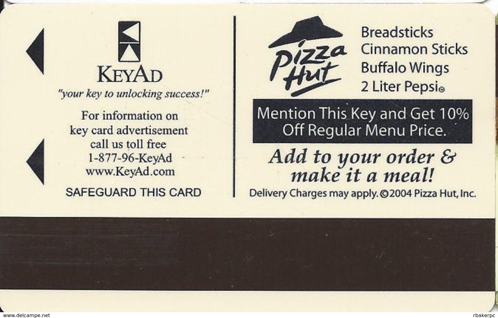 Holiday Inn Express Pizza Type Hotel Room Key Card - Hotel Keycards