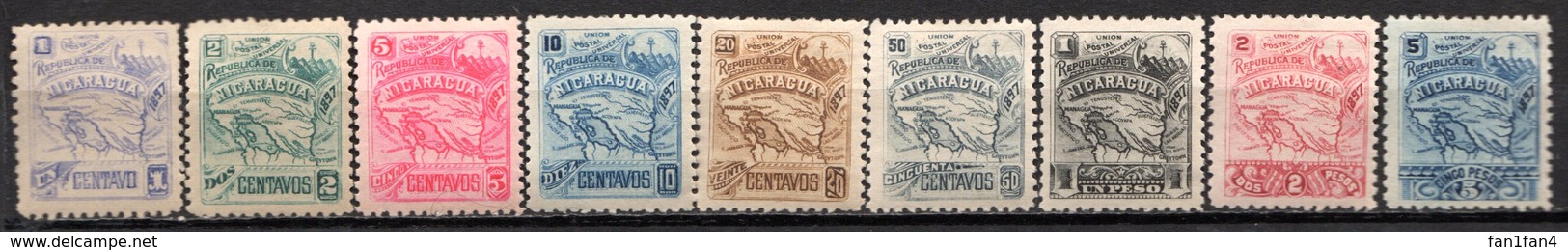 NICARAGUA - 1897 - N° 90 à 98 - (Lot De 9 Valeurs Différentes) - Nicaragua