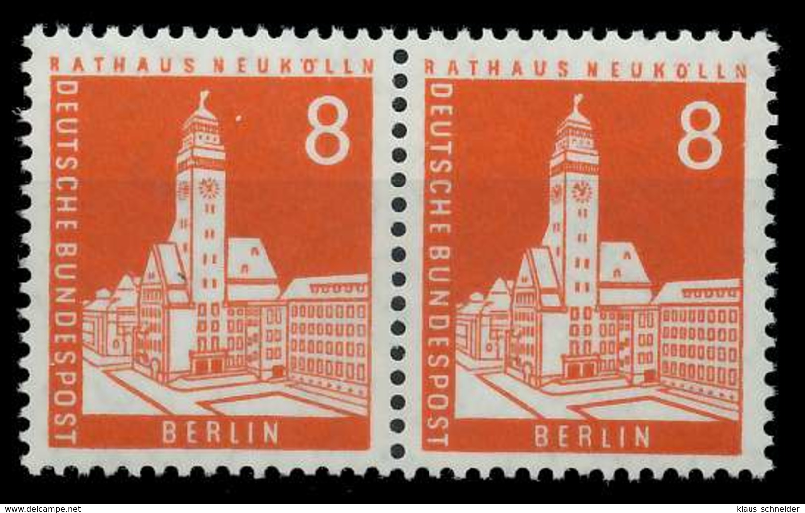 BERLIN DS BAUTEN 2 Nr 187 Postfrisch WAAGR PAAR X8F161E - Ungebraucht