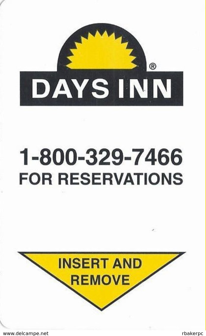 Days Inn Hotel Room Key Card - Hotel Keycards