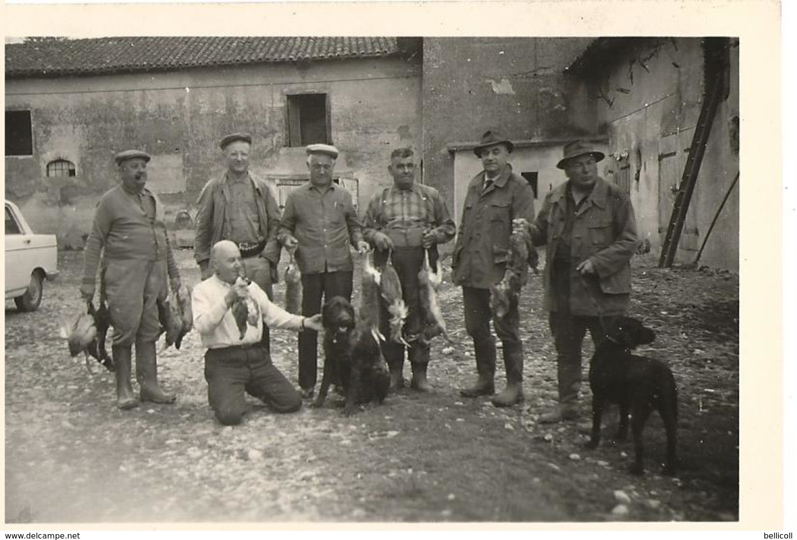 01 VILLARS LES DOMBES Le Chazelet - CHASSE -  6 Octobre 1963 - Paul Vernay Jean Barbet Jean Guy Charles Bertrand - Autres & Non Classés