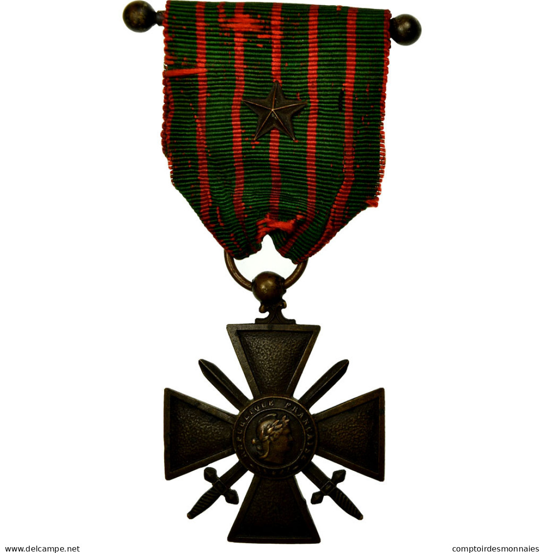 France, Croix De Guerre, Une Etoile, Médaille, 1914-1917, Excellent Quality - Autres