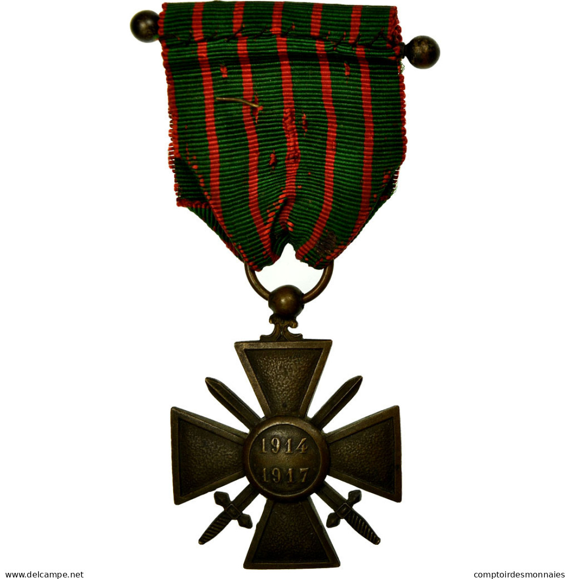 France, Croix De Guerre, Une Etoile, Médaille, 1914-1917, Excellent Quality - Autres