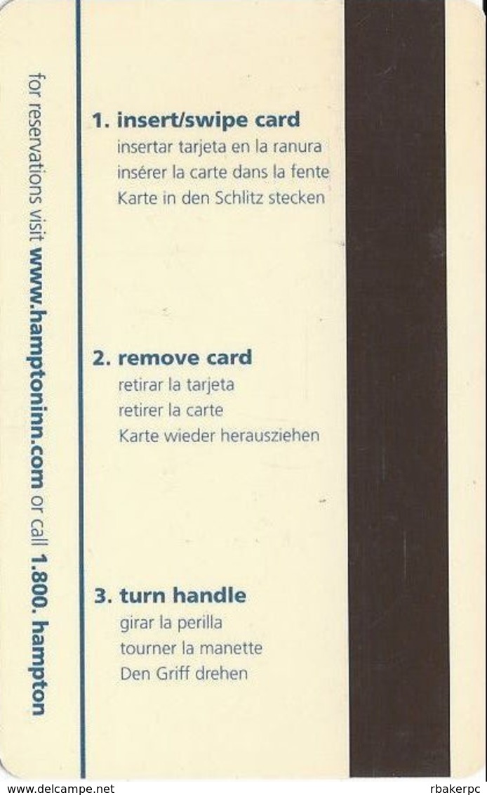 Hampton Mississippi Hotel Room Key Card - Hotel Keycards
