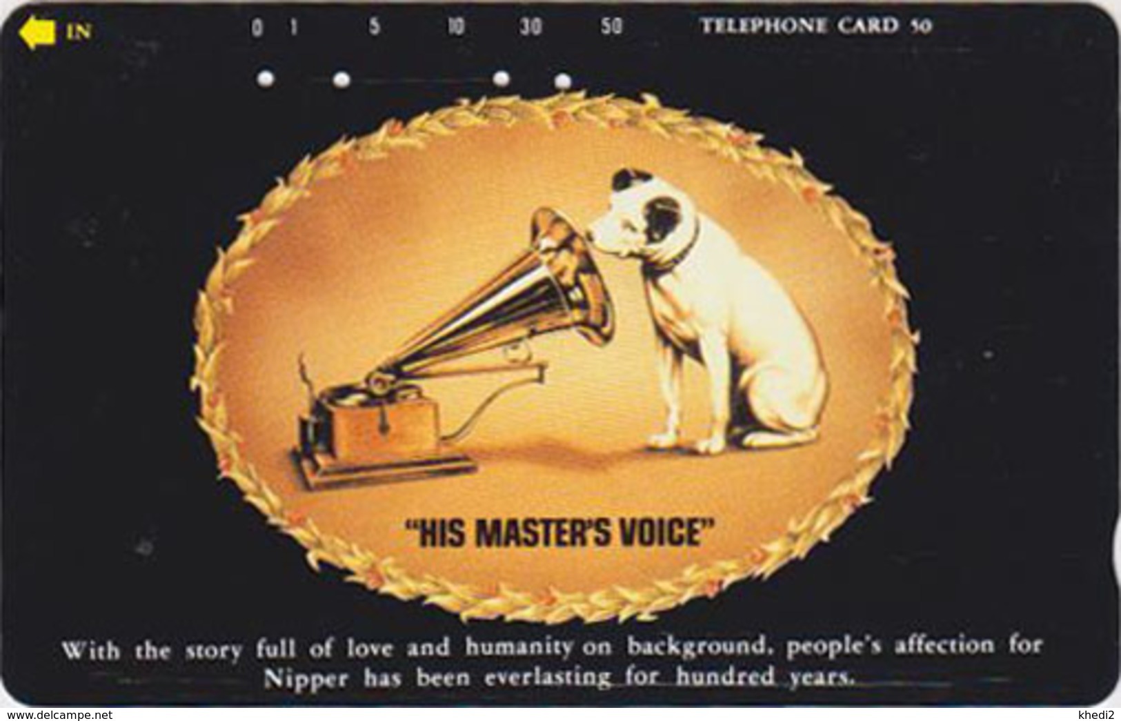 Télécarte Japon / 110-72347 - ANIMAL CHIEN NIPPER VOIX DE SON  MAITRE - HIS MASTER'S VOICE DOG Japan Phonecard - 1325 - Dogs