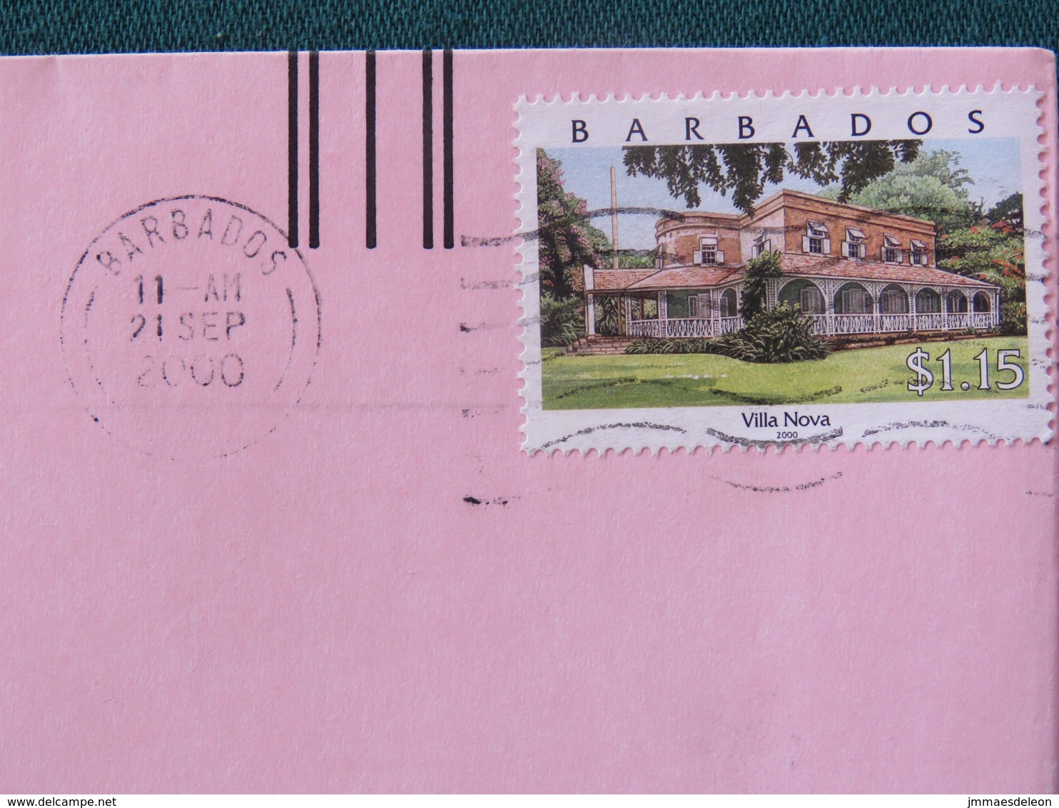 Barbados 2000 Cover To USA - Villa Nova - Barbades (1966-...)