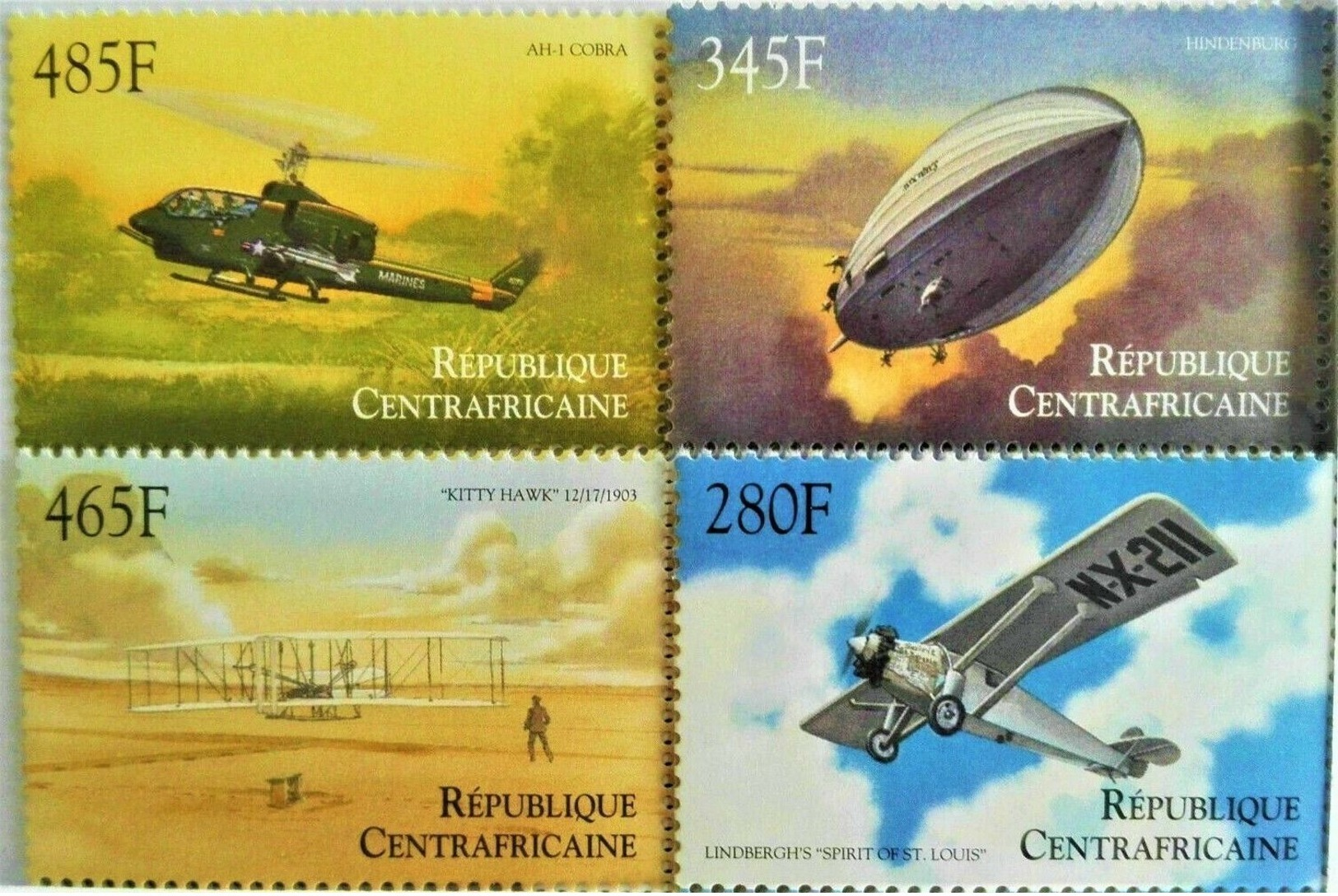Central Africa 2000** Airplanes MNH [13;5] - Airplanes