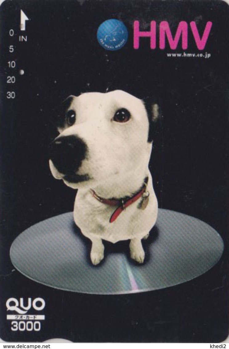 Carte Prépayée Japon - ANIMAL - CHIEN NIPPER VOIX DE SON  MAITRE - HIS MASTER'S VOICE DOG Japan QUO Card - 1332 - Chiens