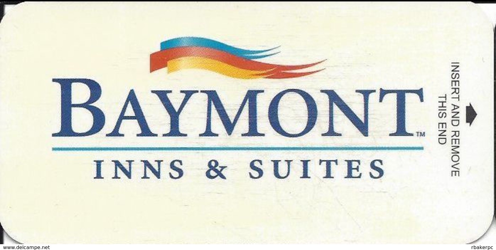 Baymont Narrow Hotel Room Key Card - Hotel Keycards