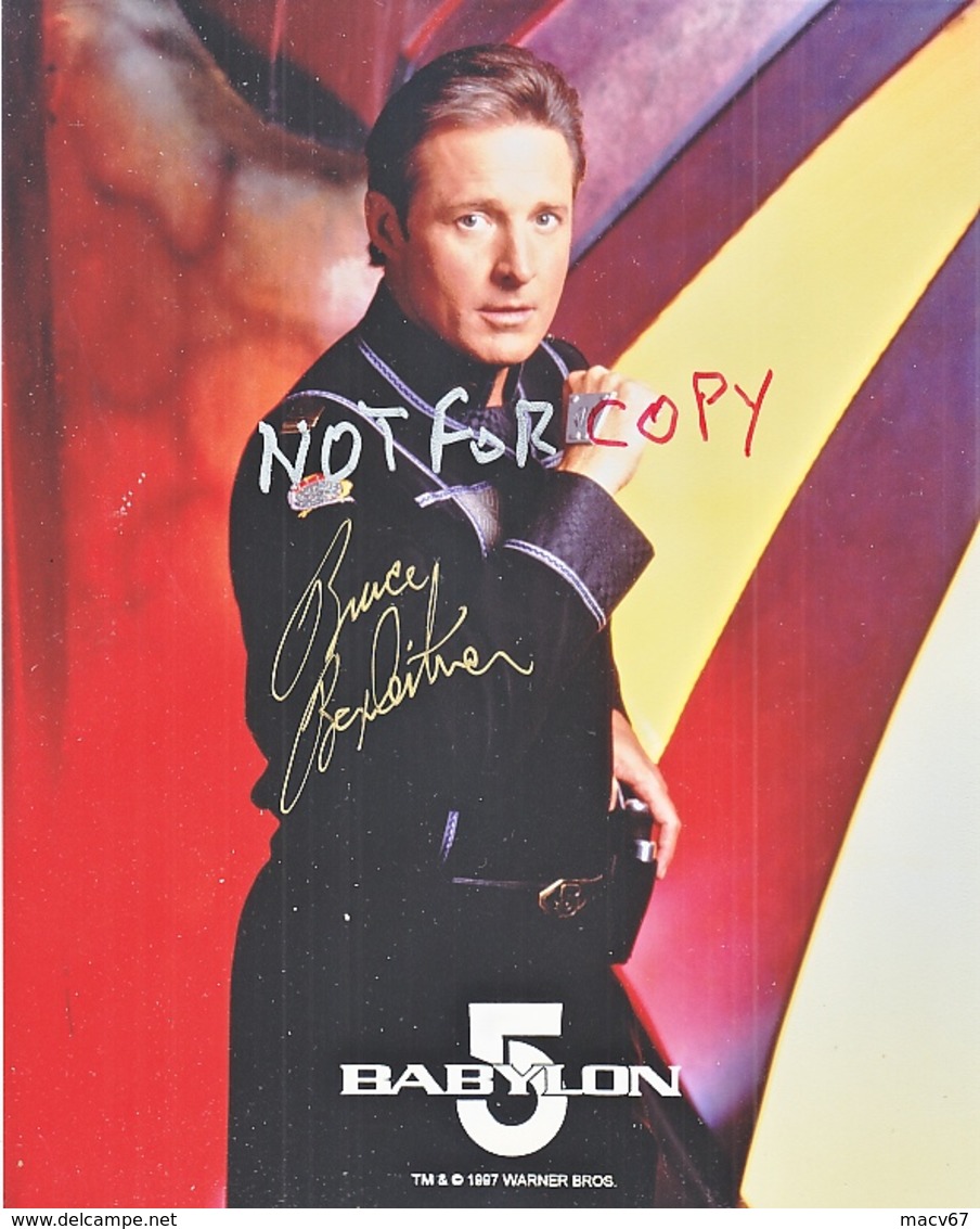 AUTOGRAPHED  PHOTO   BABYLON  5    Signed By   CAPT. SHERIDAN - Other & Unclassified