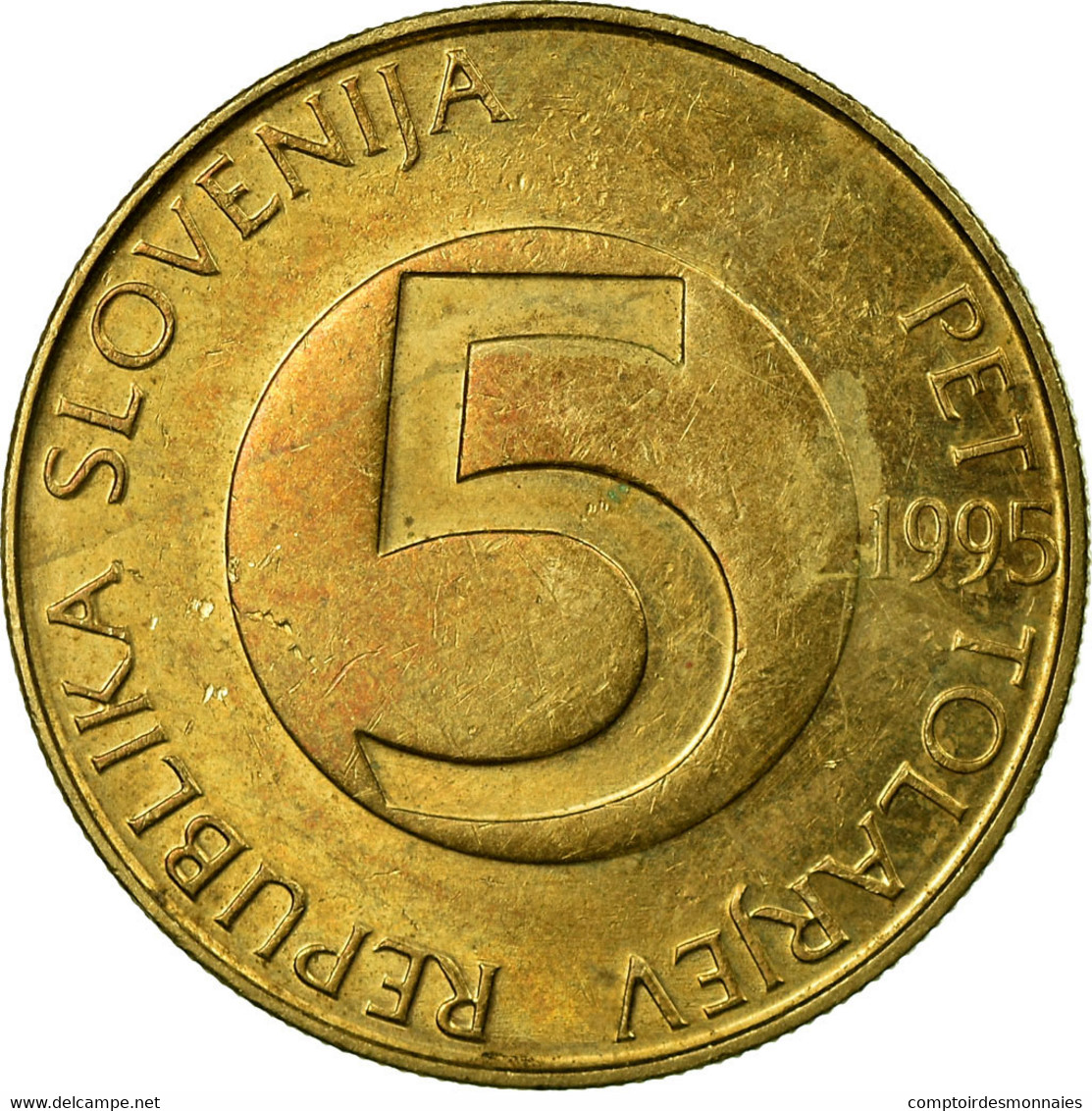 Monnaie, Slovénie, 5 Tolarjev, 1995, TTB, Nickel-brass, KM:6 - Slovenië