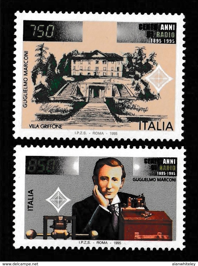 ITALY 1995 Centenary Of First Radio Transmission: Pair Of Stamps UM/MNH - 1991-00: Mint/hinged