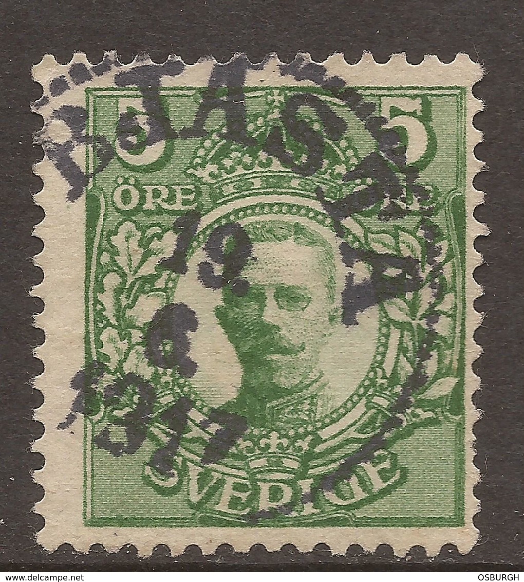 SWEDEN. POSTMARK. BJASTA. 5o GREEN USED. - Gebraucht