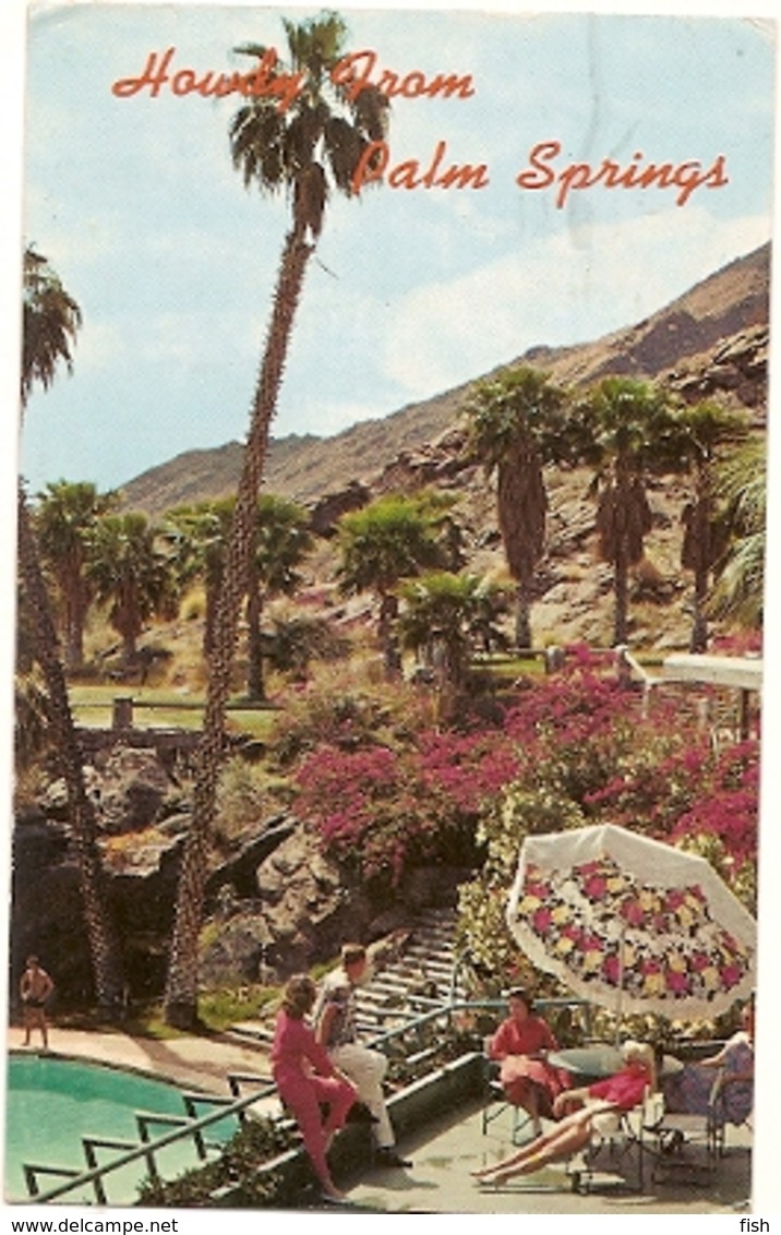 United States & Circulated, The Tennis Club, Palm Springs, Santa Barbara, Amadora Portugal 1967 (29278) - Palm Springs