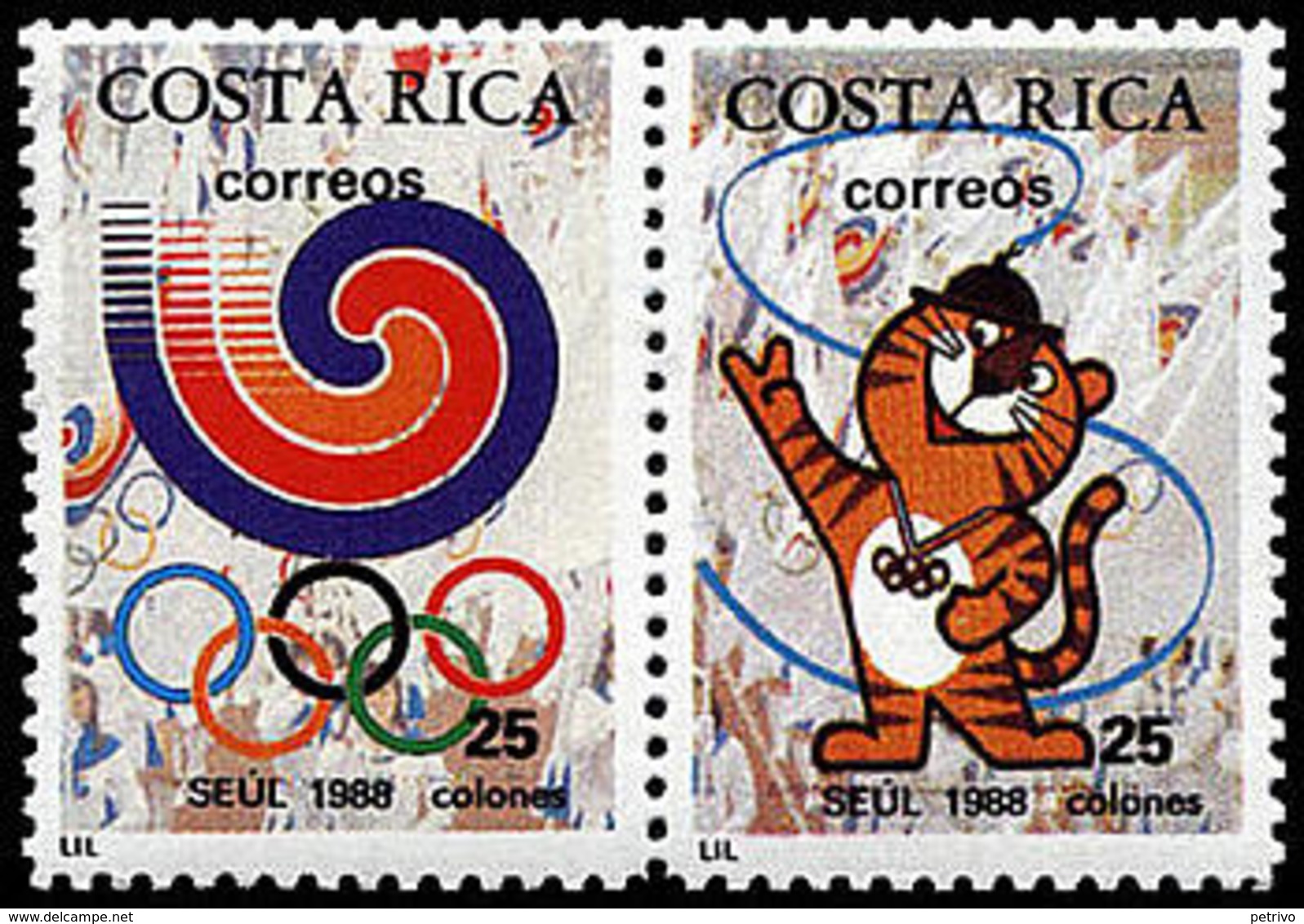 ** Costa Rica - 1988 - Olympic Games 1988 - Mi. 1350-1 - Ete 1988: Séoul