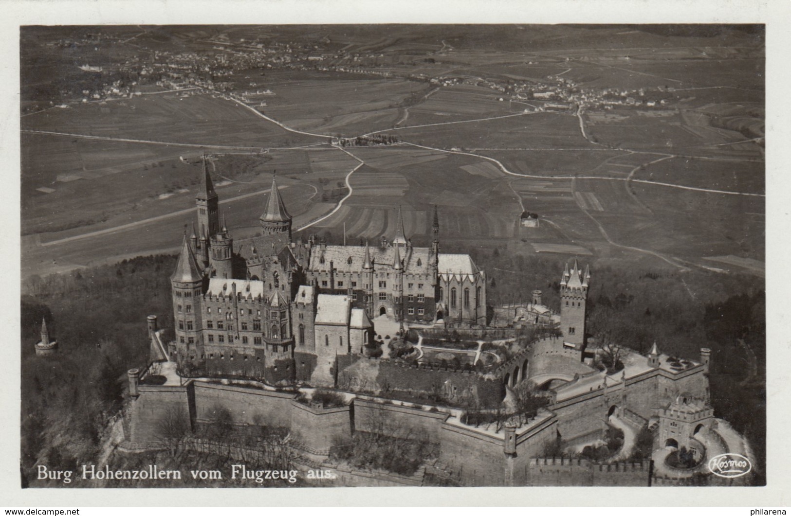 1938: Ansichtskarte Burg Hohenzollern, Hechingen Nach Weimar - Autres & Non Classés