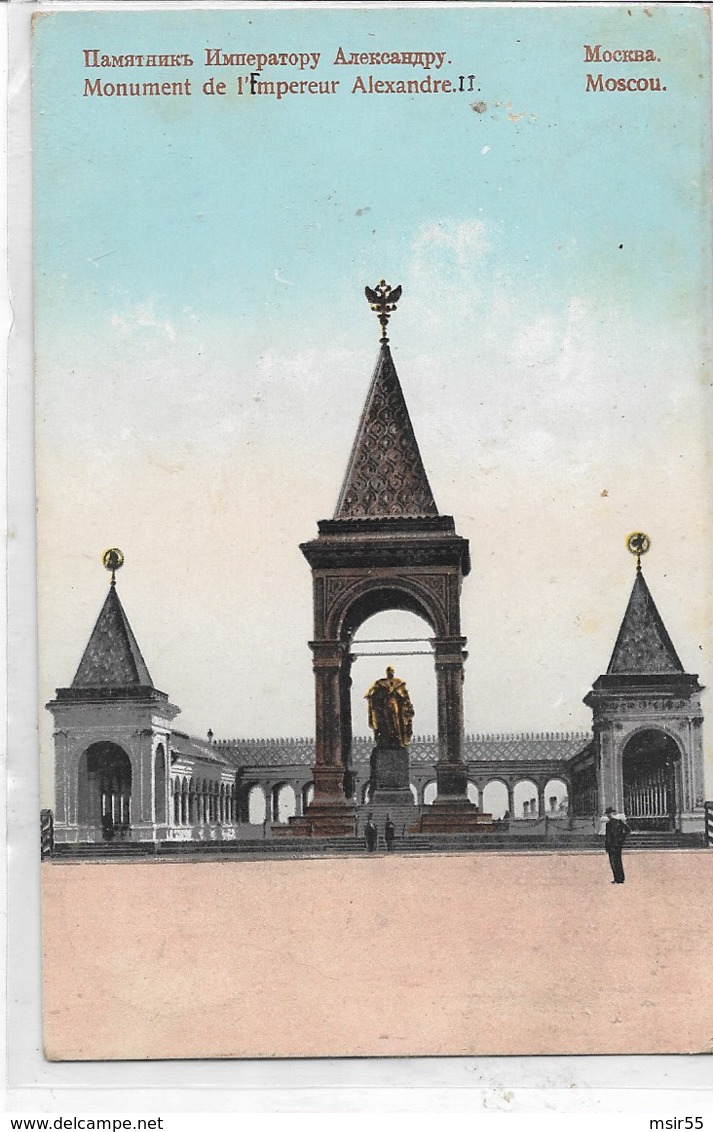 CPA - RUSSIA - Moscow : Monument To Emperor Alexander II - Edition Granberg I In Stockholm  - 1914 - Russie