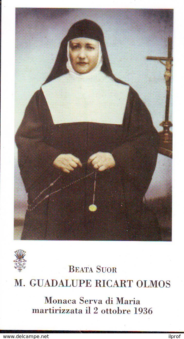 Beata   Suor M. Guadalupe Ricart Olmos,   Santino Con Preghiera - Religione & Esoterismo