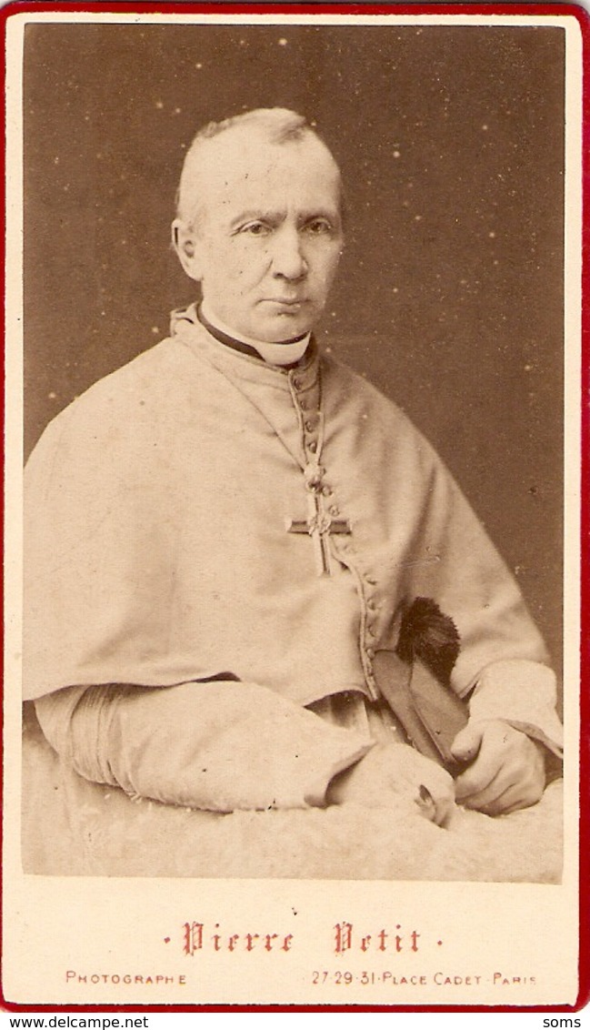 Photographie Ancienne De Pierre Petit, Portrait De Mgr Isoard, évêque D'Annecy, Photo Cdv De 1880, Bon état - Anciennes (Av. 1900)