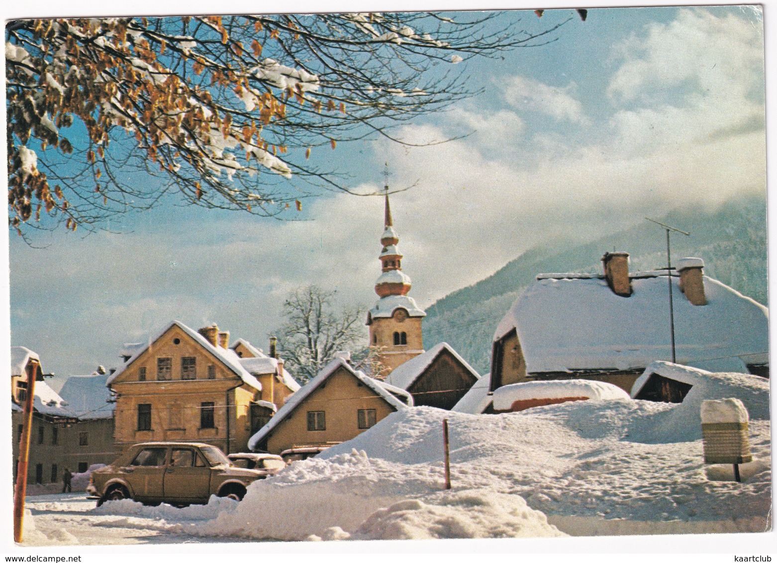 Kranjska Gora: ZASTAVA 1100  - Winter Snow - 810 M - (Slovenia, YU.) - Toerisme