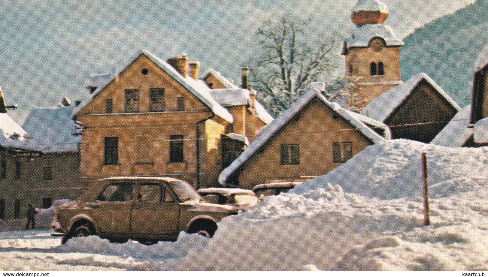 Kranjska Gora: ZASTAVA 1100  - Winter Snow - 810 M - (Slovenia, YU.) - Toerisme